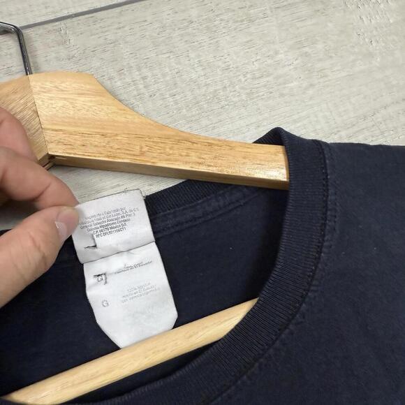 Vintage Y2K Flaming Skulls Grunge Sz L Black Short Sleeve T-Shirt Fruit Of Loom - Picture 4 of 7